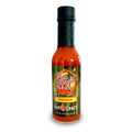 A bottle of Key West Spice Habanero Hot Sauce on a white background, featuring a black cap and a green label with red and yellow text.