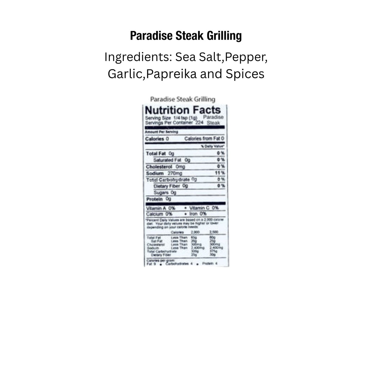 Key West Spice Paradise Steak Grilling seasoning packet with vibrant label and grilling spices on a rustic background.