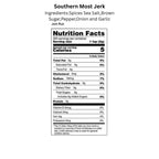 Key West Spice Southern Most Jerk seasoning jar with label, showcasing vibrant spices used for flavorful Caribbean jerk cooking.