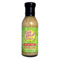 12 oz Key Lime Fusion Salad Dressing by Key West Spice with fresh lime and herb ingredients in a clear bottle.