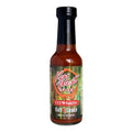 Key West Spice XXX Rooster Hot Sauce in a 5 oz. bottle, featuring bright red chili peppers and a rooster label on the packaging.
